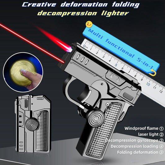 🎁 Hot Sale 49% AVSLAG 🔥Multifunksjonell sammenleggbar vindtett lighter