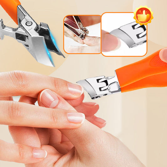 💥Limited Time Offer70%💥Wide Jaw Splash-proof Angled Nail Clippers