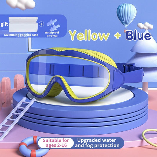 🏖️2025 New Arrival 66% OFF - Summer Essentials🏊‍HD children's large frame waterproof and anti-fog swimming goggles