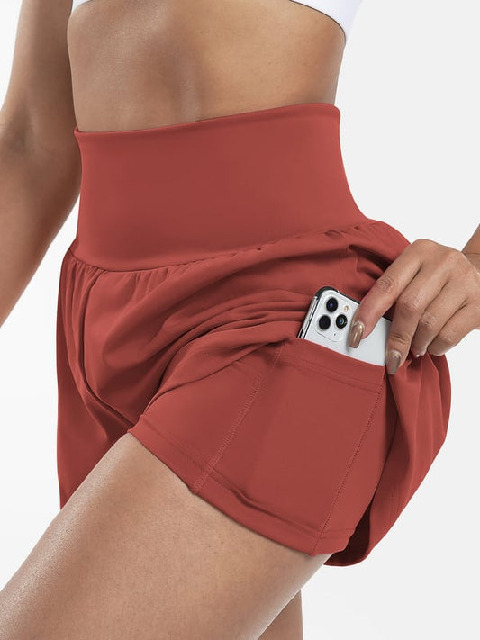 ✨️2025 Hot Sale 65% OFF🥰High Waisted 2-in-1 Yoga Shorts & Side Pockets