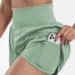 ✨️2025 Hot Sale 65% OFF🥰High Waisted 2-in-1 Yoga Shorts & Side Pockets