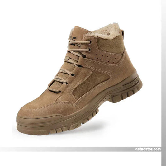 🎅 Vinter-vernesko for menn – stålkappe og sklisikker! – Gratis frakt