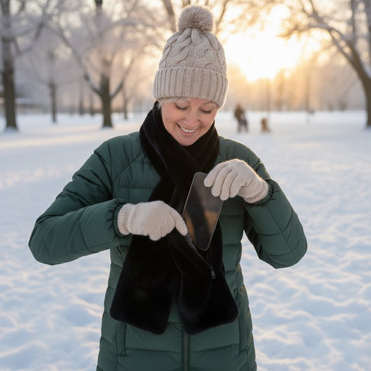 Begrenset julekampanje 49 % rabatt🔥Det koseligste skjerfet med skjult glidelåslomme