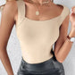 Termiske tank-topper med U-hals og innebygd BH for kvinner
