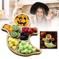 🎃👻2025 New Arrivals✨Halloween Ghost Shaped Bamboo Serving Tray