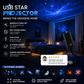 🌙 50% RABATT – Bærbar USB-projektor med bøybar hals – HD bildekvalitet – plug & play – 3 filmer – kompakt & lett