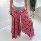 🎉2025 New Products Hot Sale✨Ethnic Paisley Print Elastic Patchwork-Waist Lightweight Pants