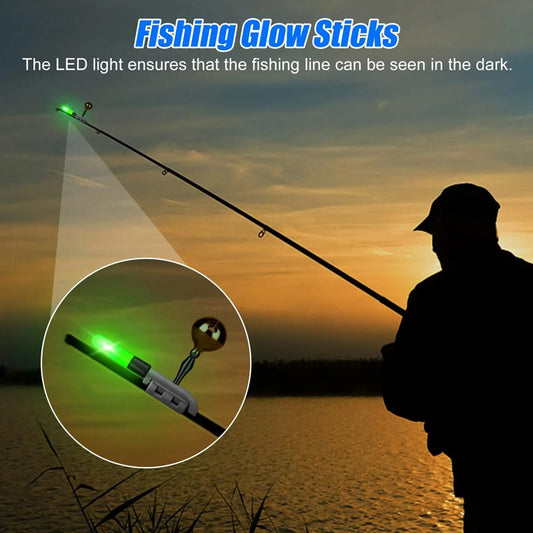 ⚡2025  Hot Sale 57% OFF 🔥Fishing Rod LED Light with Buzzer Bell