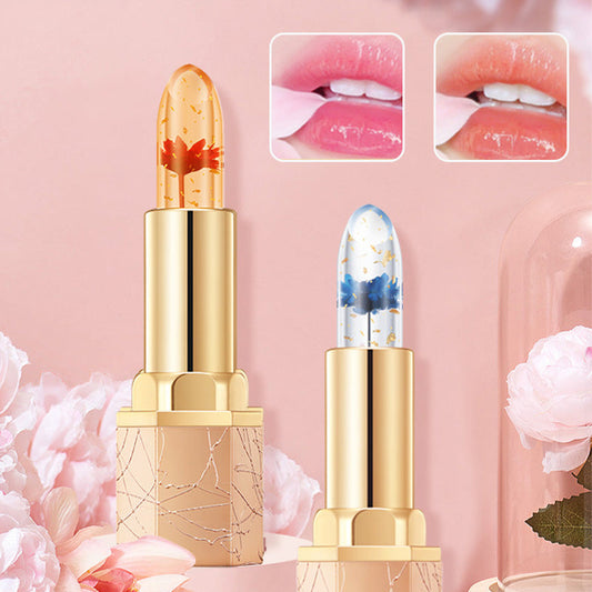 ⚡2025  Hot Sale 60% OFF 👄 Crystal Flower Thermostatic Color Changing Jelly Lipstick