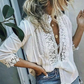 Women's White Lace Floral Patchwork Top🔥Limited time offer