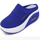 🔥2025 NEW SALES - 65% OFF🔥Women's Casual Hollowed Out Fabric Flat Bottom Slope Heel Slippers
