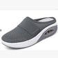 🔥2025 NEW SALES - 65% OFF🔥Women's Casual Hollowed Out Fabric Flat Bottom Slope Heel Slippers