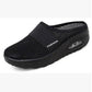 🔥2025 NEW SALES - 65% OFF🔥Women's Casual Hollowed Out Fabric Flat Bottom Slope Heel Slippers