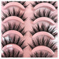 Natural-Looking Curled False Eyelashes