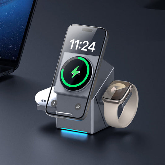 🔥Hot sale-56% Off🔥3-in-1 Foldable Magnetic Wireless Charging Station