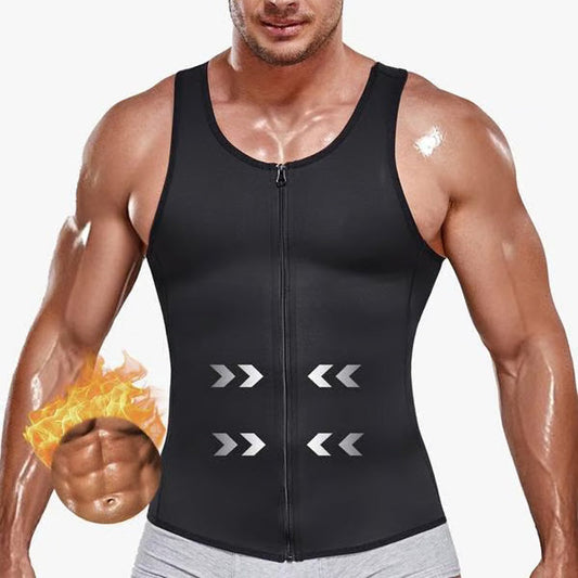 🔥Hot Sale 50% OFFMen's Zipper Waist Trainer Trimmer Vest