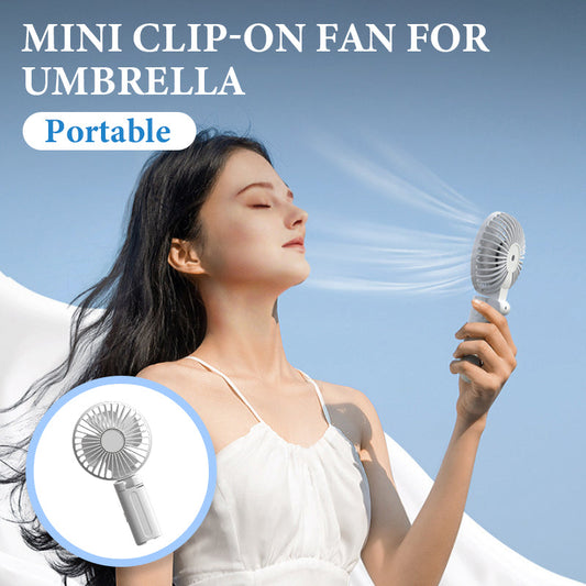 ❄️Portable Mini Clip-On Fan for Umbrella
