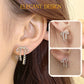 🎁Elegant Ballet Style Openwork Bow Stud Earrings