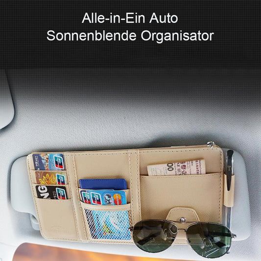 🚘All-in-one car sun visor organizer