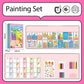 🎁Halloween promotion 50% OFF🎃Cartoon Colorful Painting Set with Scraper for Kids🎨
