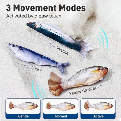 🎄2026 Hot Sale – 50 % rabatt! 🐟 Katten din vil elske denne hoppende fisken!