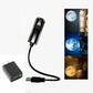 🌙 50% RABATT – Bærbar USB-projektor med bøybar hals – HD bildekvalitet – plug & play – 3 filmer – kompakt & lett