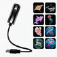 🌙 50% RABATT – Bærbar USB-projektor med bøybar hals – HD bildekvalitet – plug & play – 3 filmer – kompakt & lett