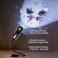 🌙 50% RABATT – Bærbar USB-projektor med bøybar hals – HD bildekvalitet – plug & play – 3 filmer – kompakt & lett