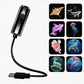 🌙 50% RABATT – Bærbar USB-projektor med bøybar hals – HD bildekvalitet – plug & play – 3 filmer – kompakt & lett